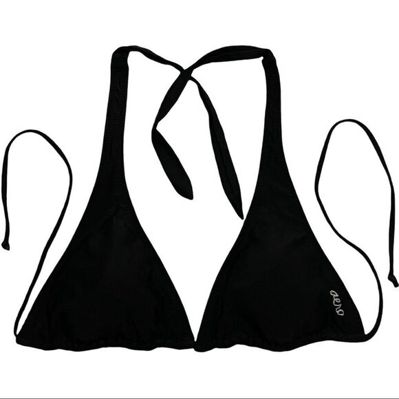 Aeropostale Reversible Pink & Black Triangle Bikini Top Sz S - Picture 3 of 11